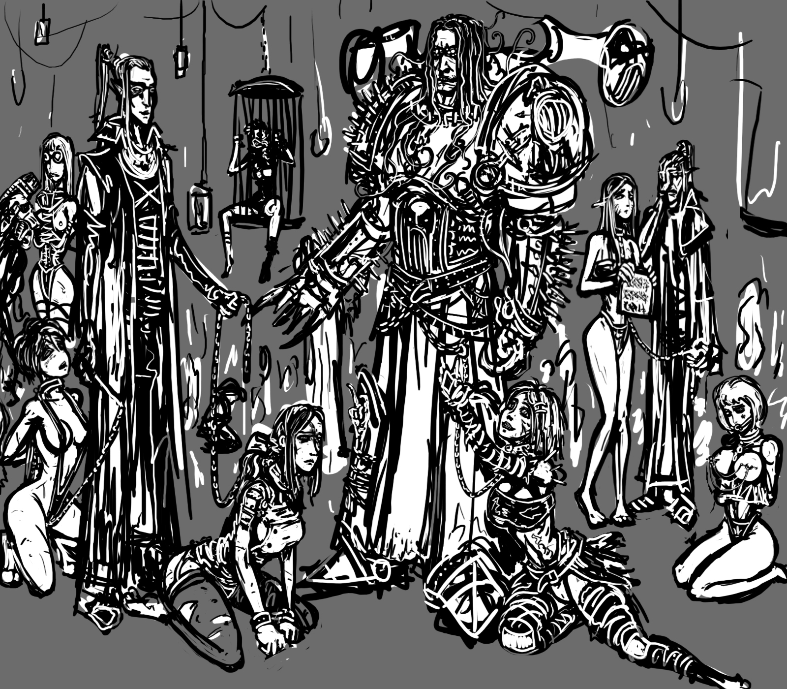 Rule34 – If it exists, there is porn of it / chaos space marine, chem-chan, cultist-chan, dark eldar, eldar, sister of battle, tau / 98902