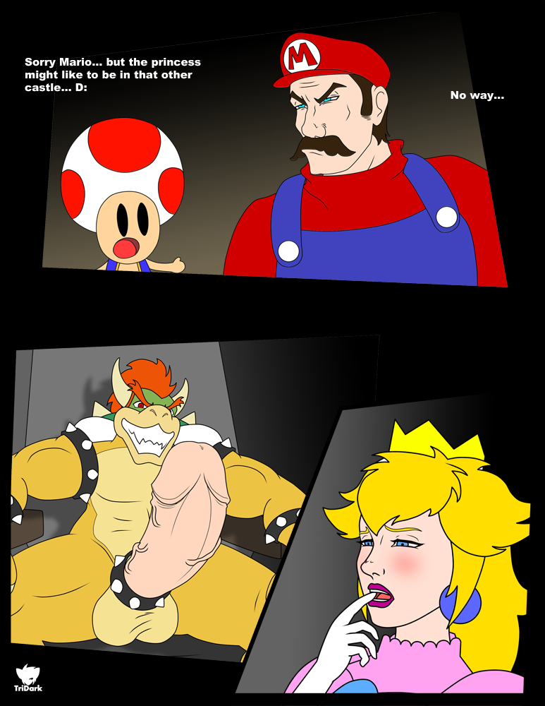 Rule34 – If it exists, there is porn of it / tridark, bowser, mario, princess peach, toad / 99168