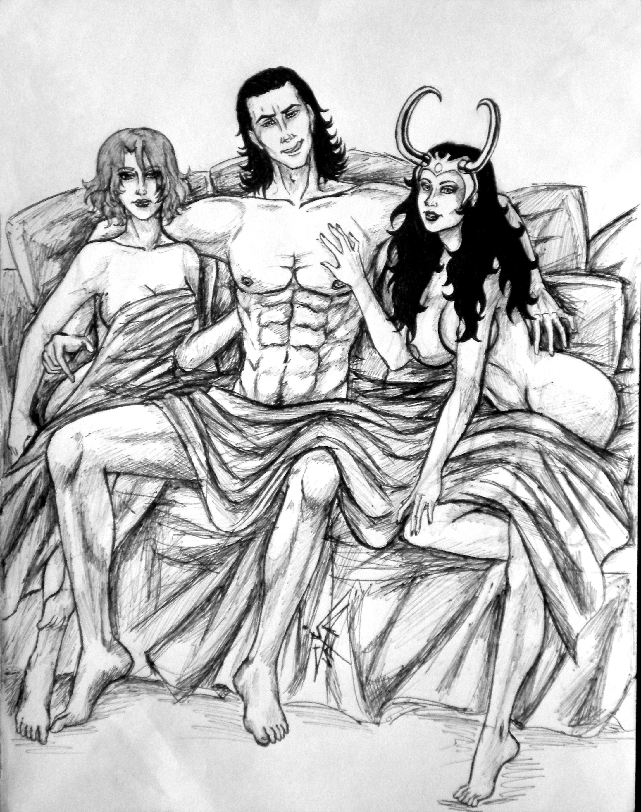 Rule34 – If it exists, there is porn of it / luxuria dementia13, black widow, lady loki, loki, loki (marvel) / 99243
