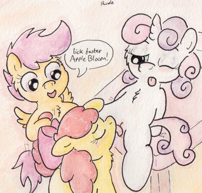 Rule34 – If it exists, there is porn of it / apple bloom (mlp), cutie mark crusaders, scootaloo (mlp), sweetie belle (mlp) / 99275