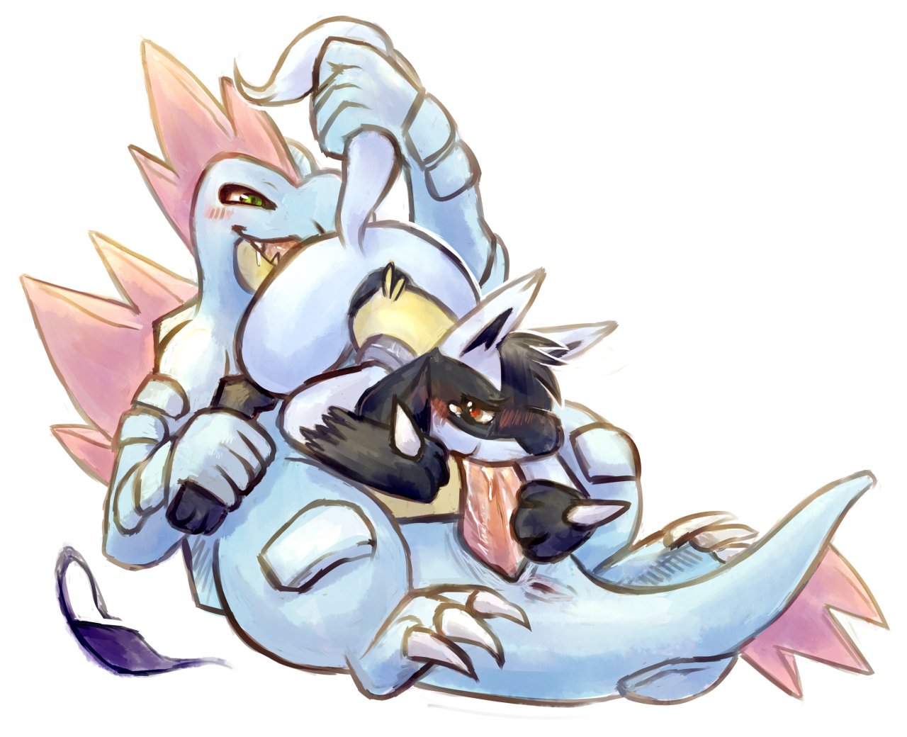 Rule34 – If it exists, there is porn of it / haychel, feraligatr, lucario / 99802