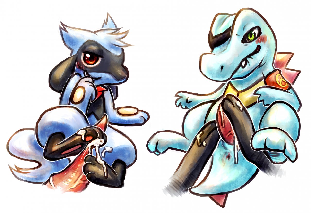Rule34 – If it exists, there is porn of it / haychel, riolu, totodile / 99804