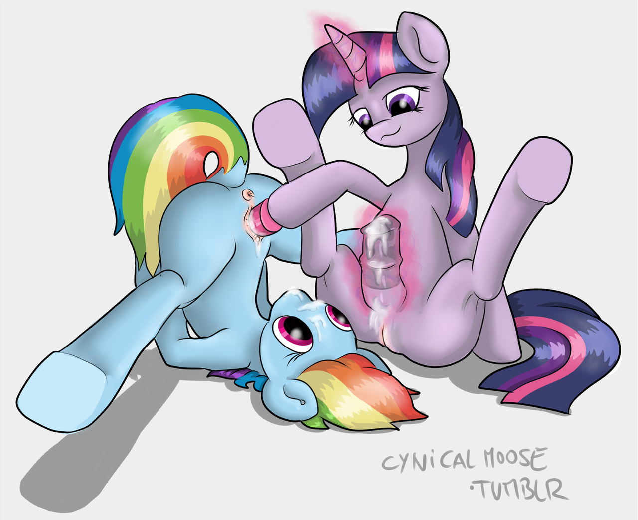 Rule34 – If it exists, there is porn of it / cynicalmoose, rainbow dash (mlp), twilight sparkle (mlp) / 100083