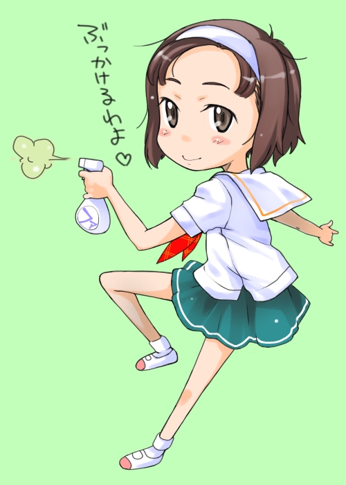 sakura kotetsu, kimi kiss, 1girl, female focus, hairband, school uniform, serafuku, solo