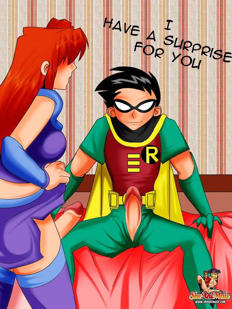 Rule34 – If it exists, there is porn of it / sheanimale, dick grayson, robin (dc), starfire / 100244