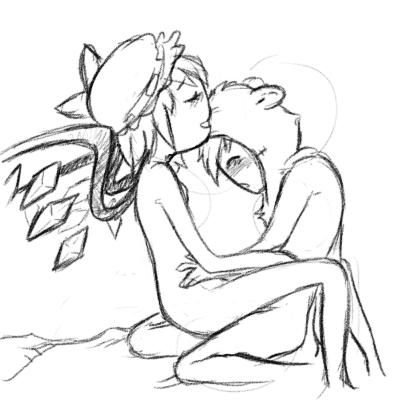 Rule34 – If it exists, there is porn of it / finn the human, flandre scarlet / 100293