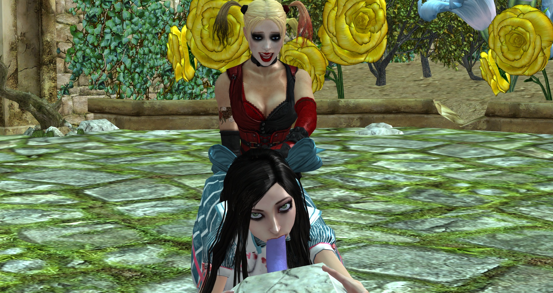 Rule34 – If it exists, there is porn of it / dudehentai, alice, harley quinn / 100463