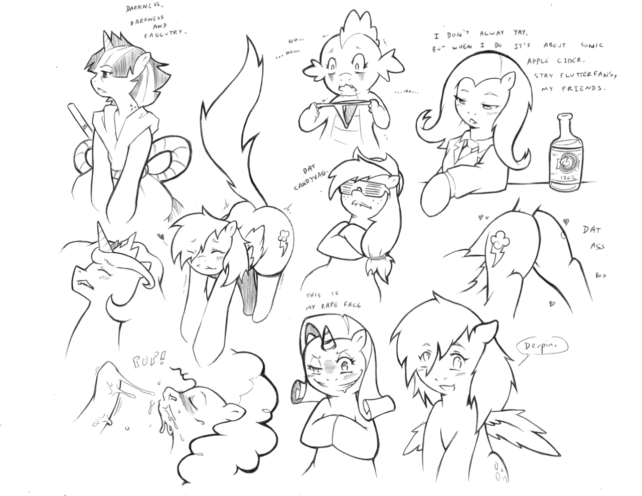 Rule34 – If it exists, there is porn of it / cold-blooded-twilight, applejack (mlp), derpy hooves, fluttershy (mlp), mane six (mlp), pinkie pie (mlp), princess celestia, rainbow dash (mlp), rarity (mlp), twilight sparkle (mlp) / 100541