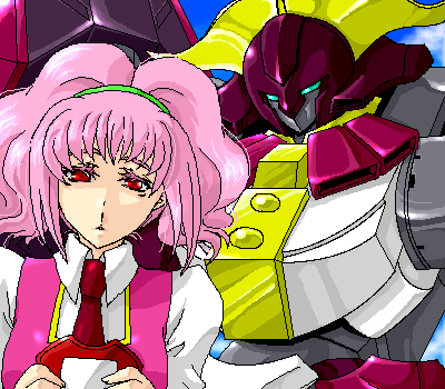 anya alstreim, modred, code geass, lowres, 00s, oekaki, pink hair