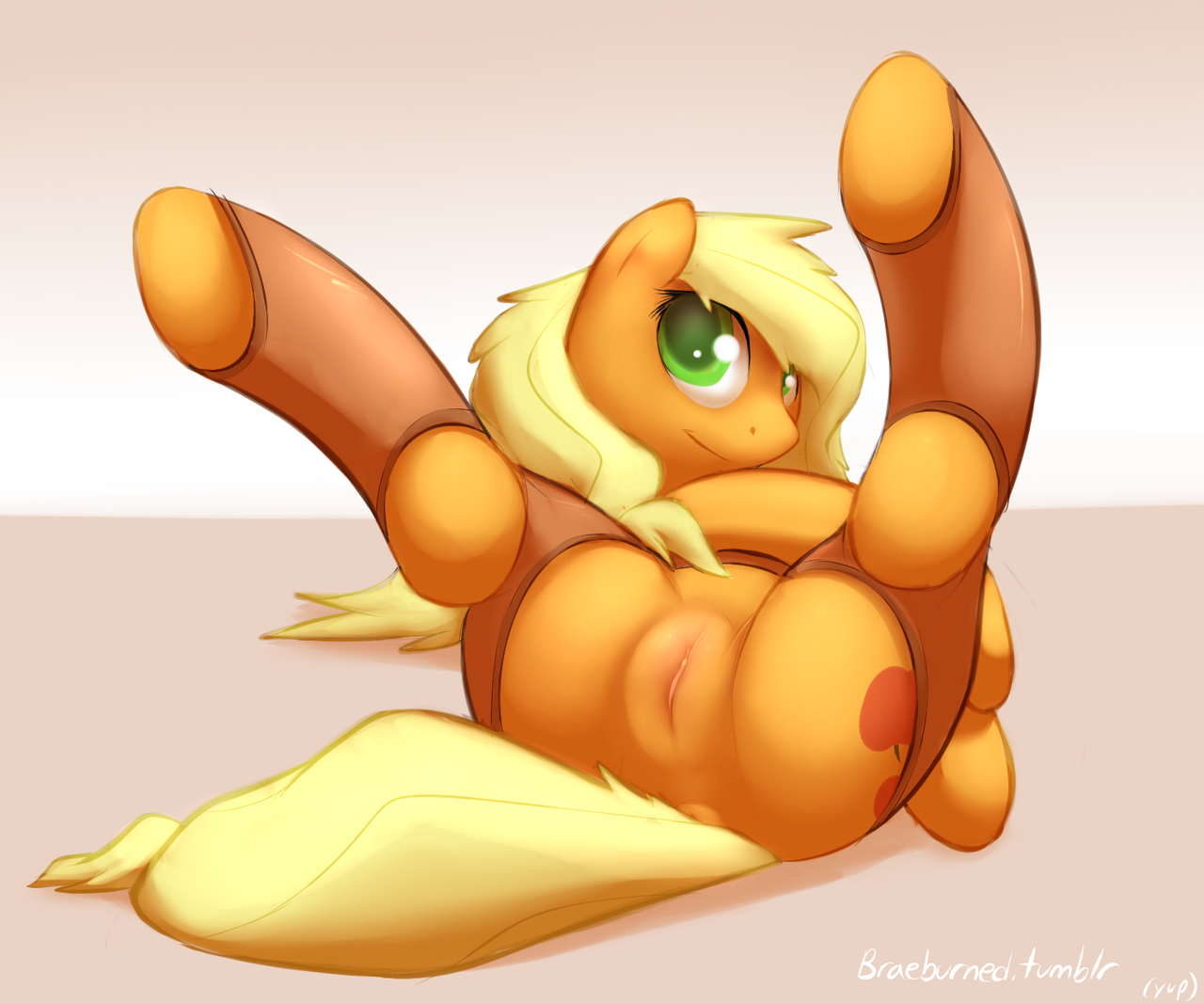 Rule34 – If it exists, there is porn of it / braeburned, applejack (mlp) / 100930
