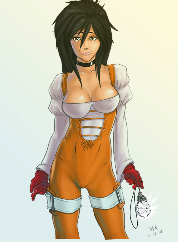 wk, garnet til alexandros xvii, final fantasy, final fantasy ix, 00s, brown eyes, jewelry, long hair, necklace, solo