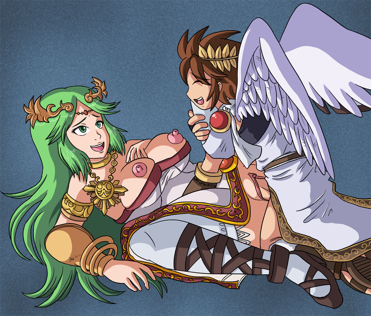 Rule34 – If it exists, there is porn of it / darkyamatoman, palutena, pit / 100946