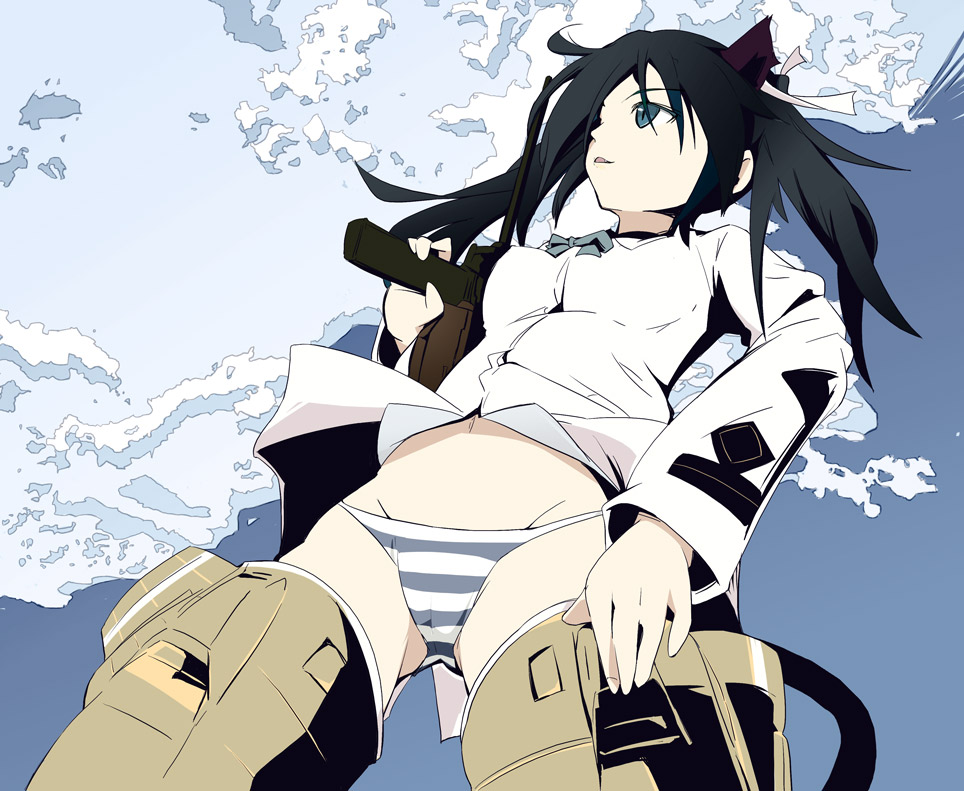 ixy, francesca lucchini, strike witches, world witches series, 00s, 1girl, cameltoe, female focus, lowleg, lowleg panties, panties, solo, striker unit, striped clothes, striped panties, underwear