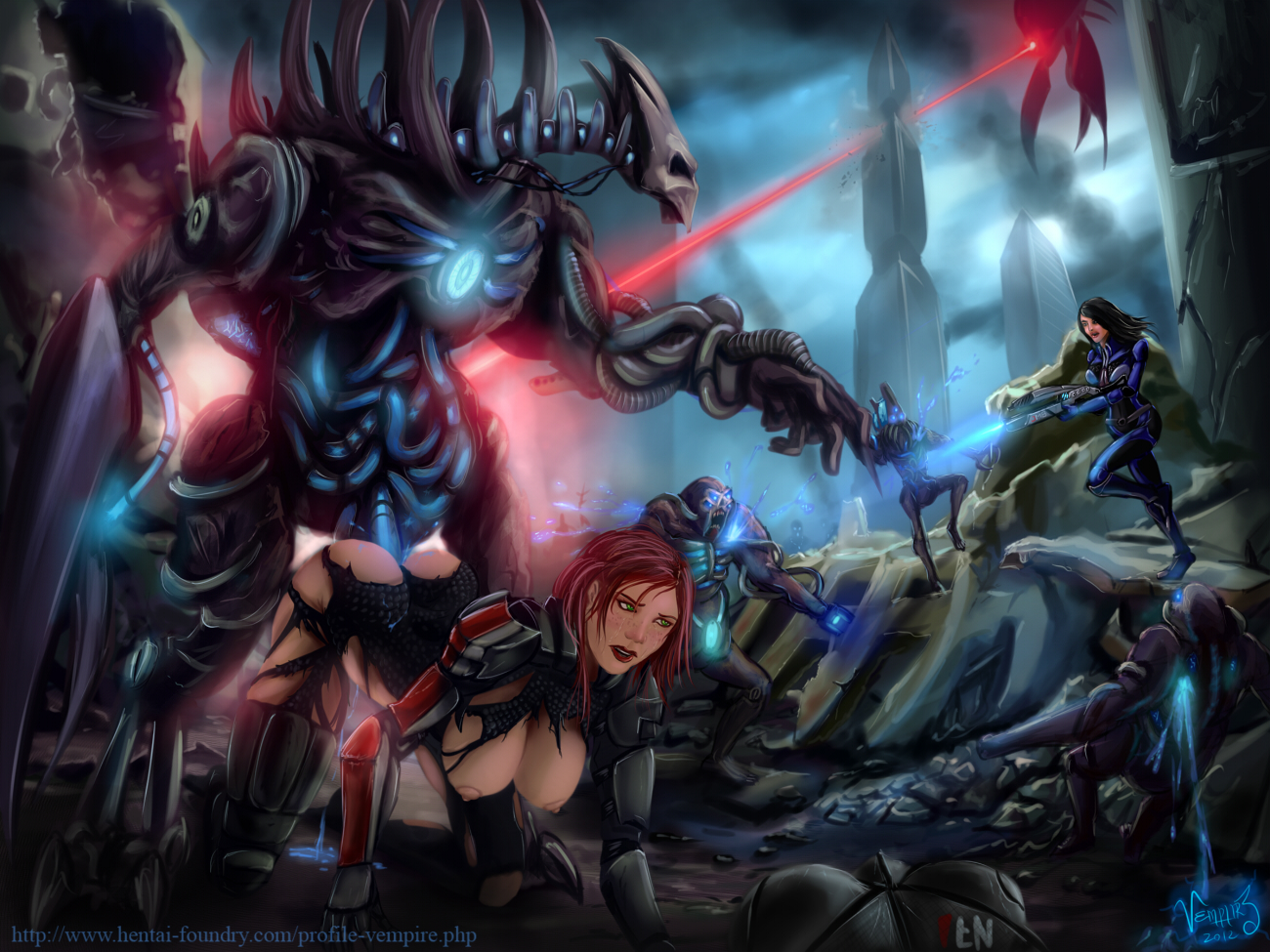 Rule34 – If it exists, there is porn of it / brute, vempire, ashley williams, commander shepard, femshep, reaper (mass effect) / 101264