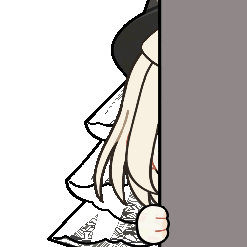 chunye haruya, misumi uika, misumi uika (caged singer), arknights, bang dream!, bang dream! it's mygo!!!!!, animated, animated gif, lowres, 1girl, animal ears, blonde hair, blush stickers, bright pupils, chibi, chibi only, dog ears, dog girl, dot nose, kemonomimi mode, looking at viewer, medium hair, peeking out, purple eyes, rayman limbs, shy, simple background, solo, transparent background, upper body, white pupils