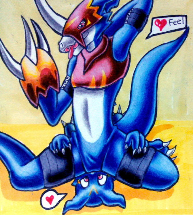 Rule34 – If it exists, there is porn of it / tmdduq6918, flamedramon, veemon / 101444