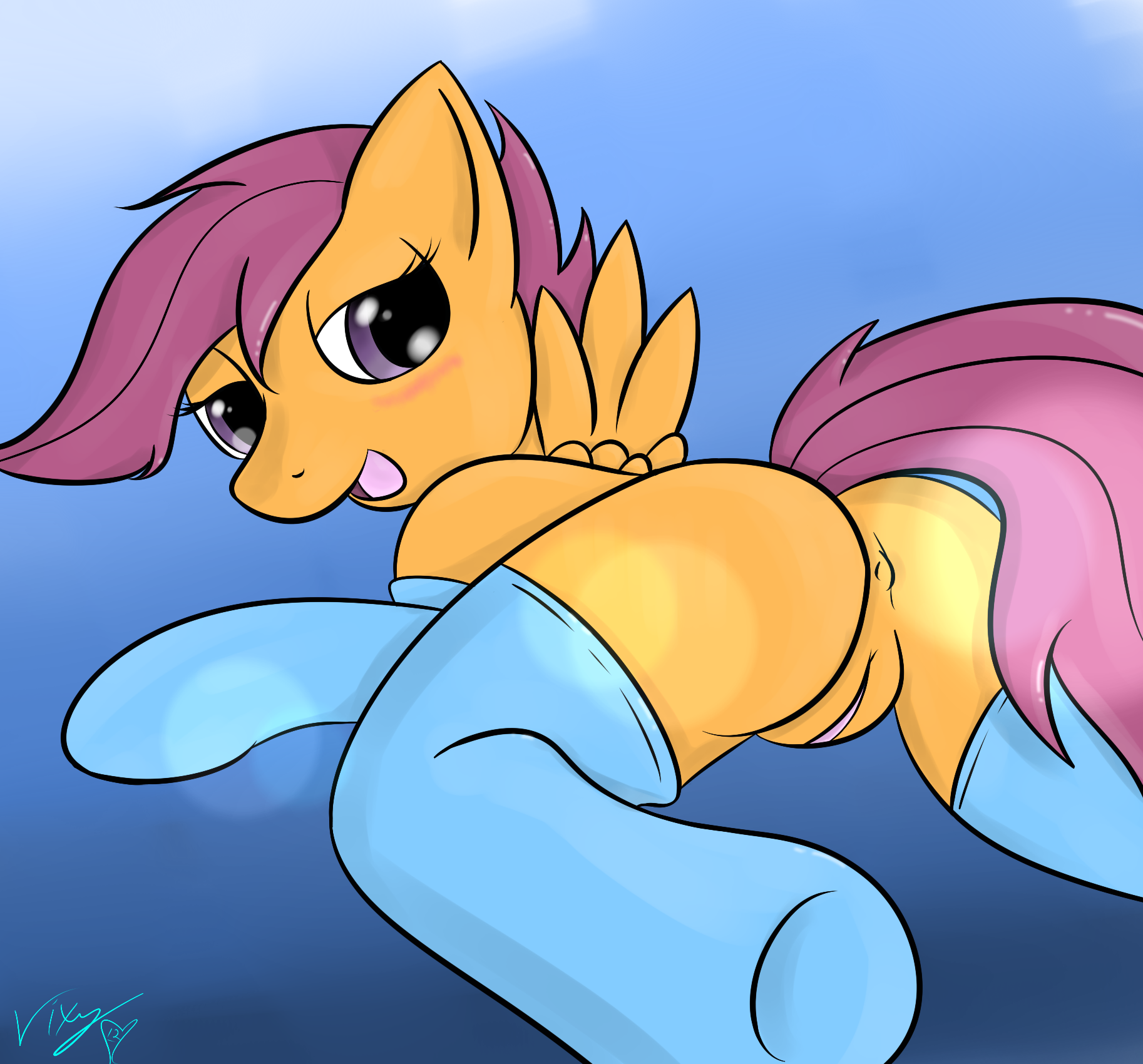 Rule34 – If it exists, there is porn of it / cutie mark crusaders, scootaloo (mlp), vixy / 101643
