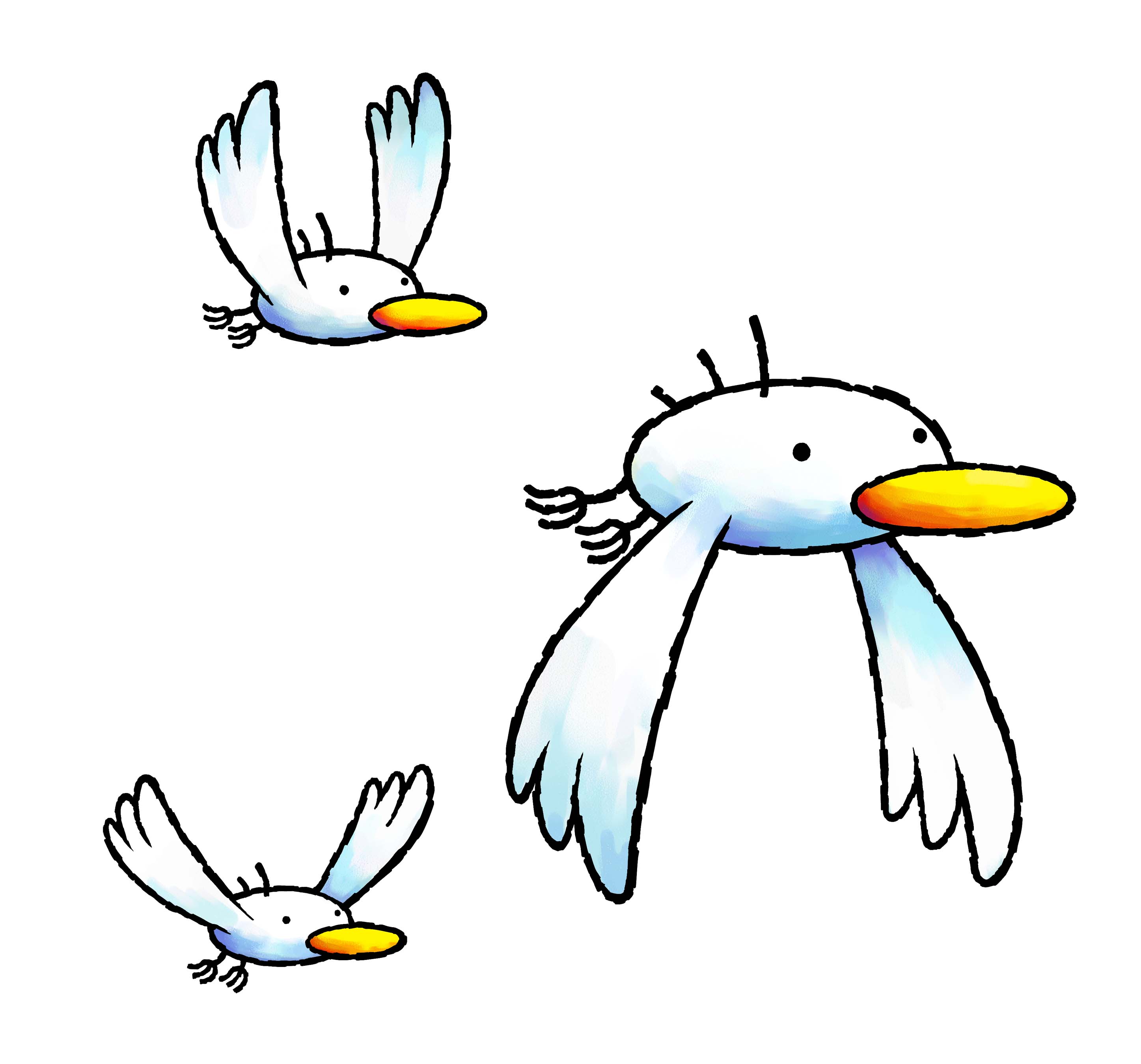 goonie, mario (series), nintendo, yoshi's island ds, absurdres, highres, official art, third-party source, bird, no humans, simple background, white background