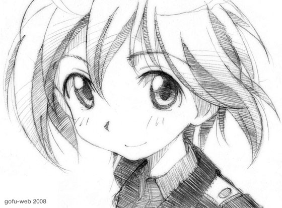 gofu, erica hartmann, strike witches, world witches series, traditional media, 00s, 1girl, female focus, greyscale, monochrome, portrait, sketch, solo