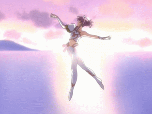 naegino sora, kaleido star, animated, animated gif, anime screenshot, lowres, 00s, solo, sorakaleido star, transformation