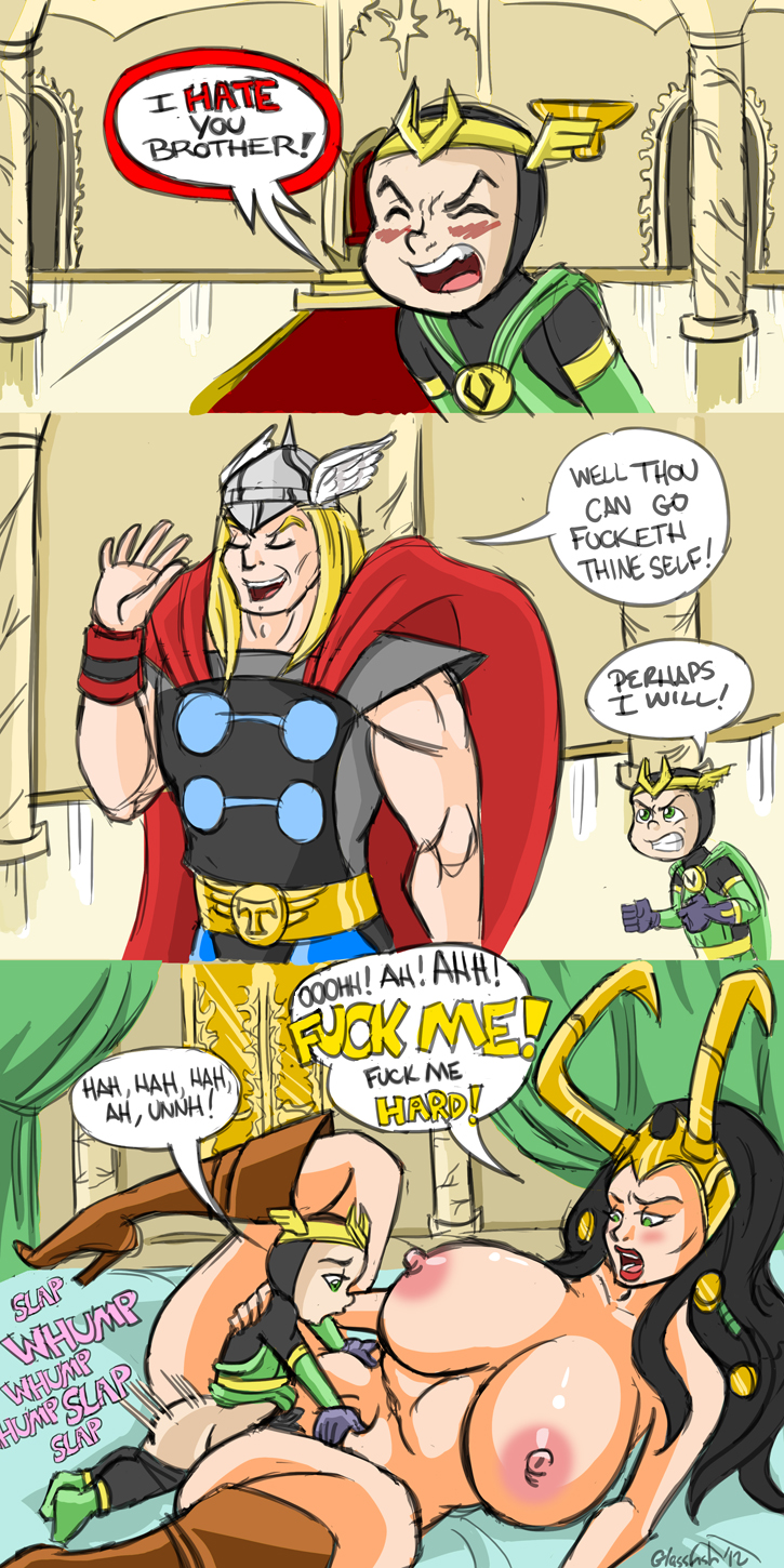 Rule34 – If it exists, there is porn of it / glassfish, lady loki, loki, thor / 105503