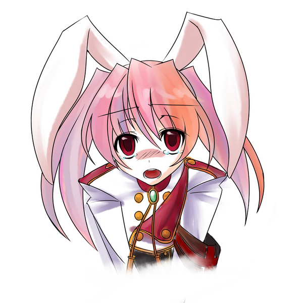 shacttainw, chiester45, umineko no naku koro ni, bad id, bad pixiv id, 00s, animal ears, pink hair, rabbit ears, red eyes, solo, twintails