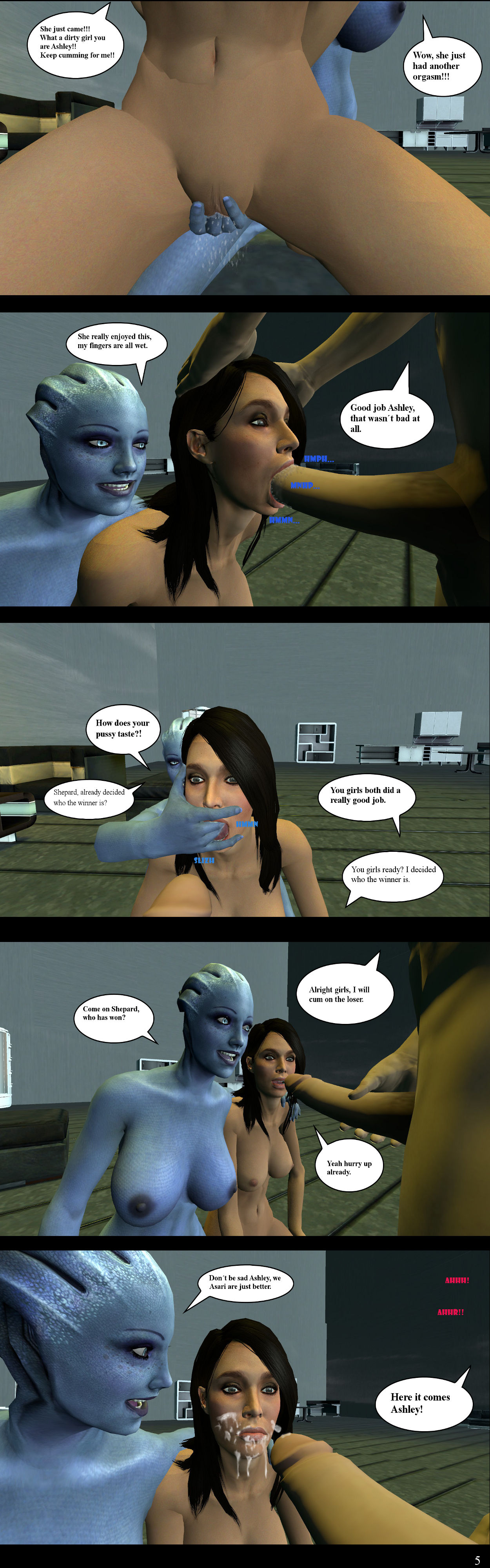 Rule34 – If it exists, there is porn of it / vitezislav, asari, ashley williams, commander shepard, liara t'soni / 105594