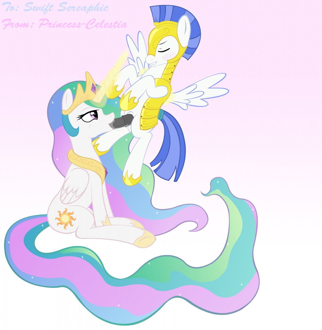 Rule34 – If it exists, there is porn of it / bluebean, princess celestia, royal guard pony / 105600