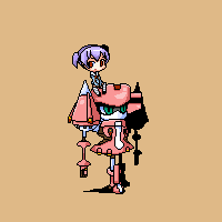 identity, obscur, lowres, tagme, oekaki, pixel art, robot, solo