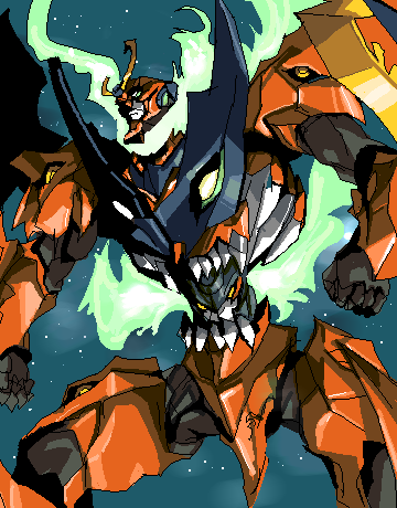 k (k o u i c h i), tengen toppa gurren-lagann (mecha), tengen toppa gurren lagann, lowres, 00s, 1girl, female focus, mecha, oekaki, robot, solo