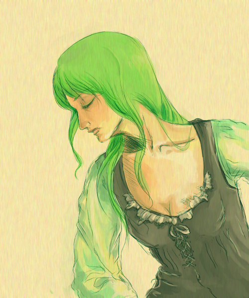 c.c., code geass, tagme, 00s, 1girl, female focus, green hair, solo
