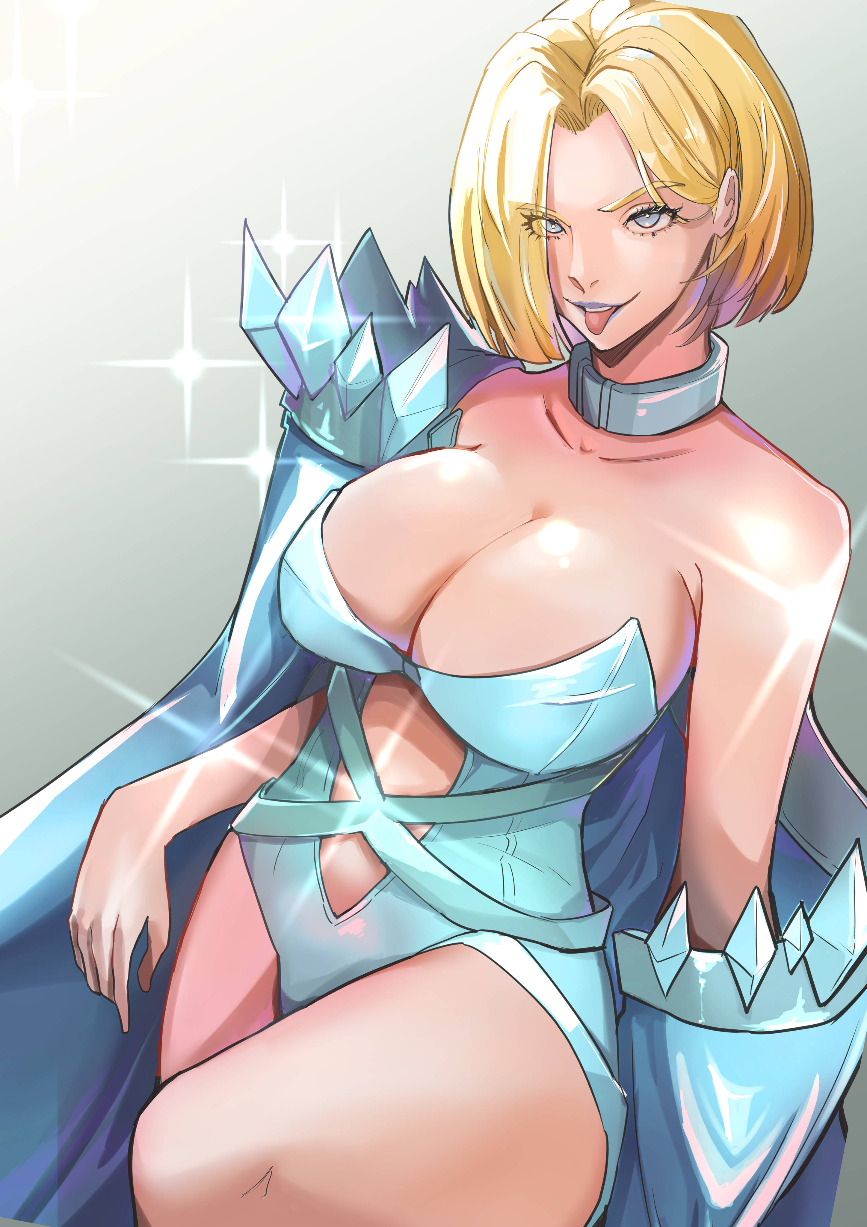 emma frost, marvel, marvel rivals, x-men, absurdres, highres, 1girl, blonde hair, breasts, large breasts, solo