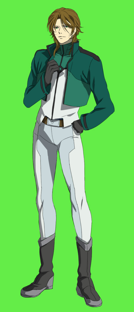 sakatsuki, lockon stratos, lyle dylandy, gundam, gundam 00, bad id, bad pixiv id, 00s, belt, boots, brown hair, gloves, jacket, male focus, solo