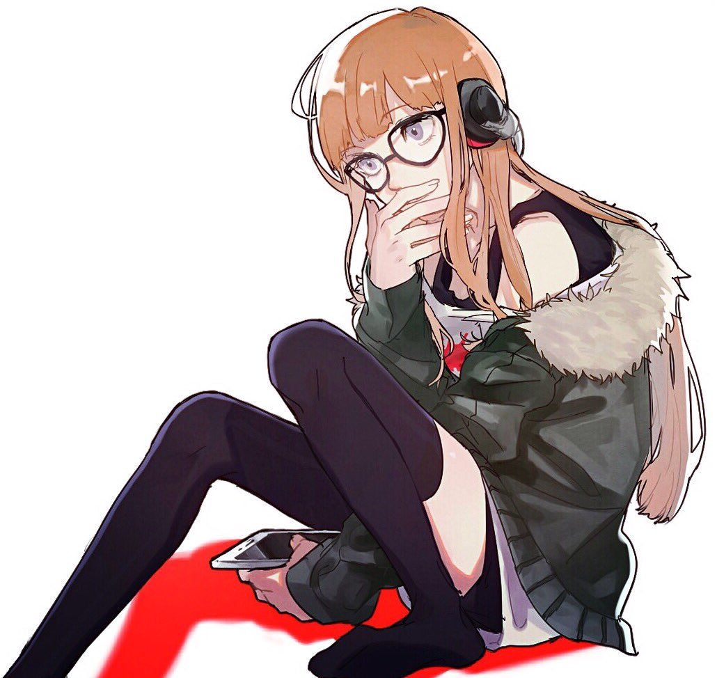 sakura futaba, persona, persona 5, non-web source, glasses