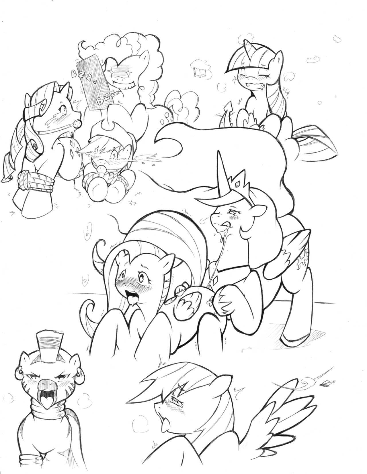 Rule34 – If it exists, there is porn of it / cold-blooded-twilight, applejack (mlp), fluttershy (mlp), princess celestia, rainbow dash (mlp), rarity (mlp), twilight sparkle (mlp), zecora (mlp) / 106266
