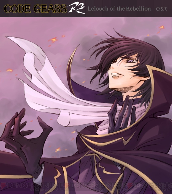 kimura takahiro, ookouchi ricca, lelouch vi britannia, code geass, 00s, 1boy, :d, ascot, black gloves, black hair, collar, gloves, looking at viewer, male focus, military, military uniform, open mouth, purple eyes, smile, solo, upper body