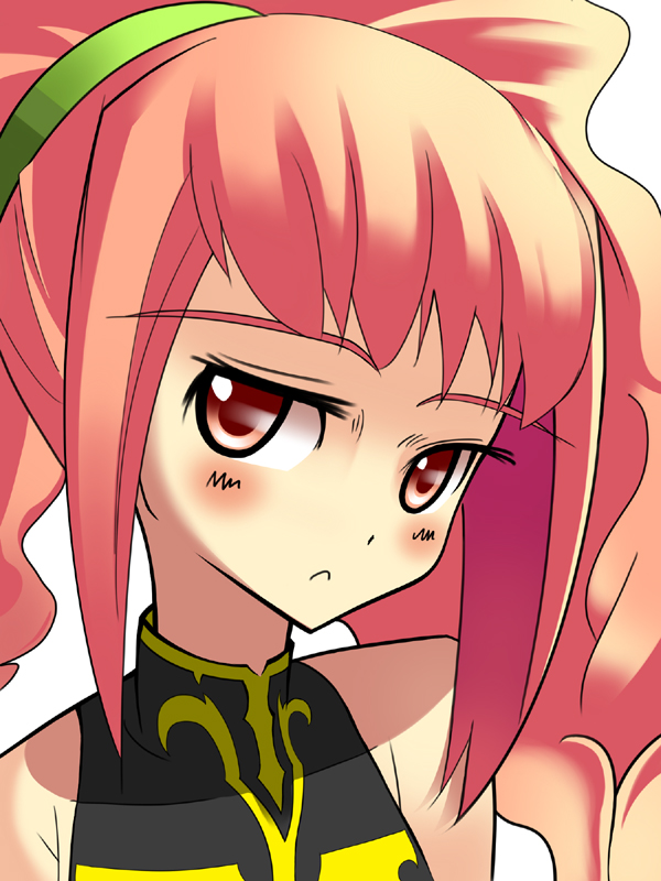 gogochi, anya alstreim, code geass, bad id, bad pixiv id, 00s, pink hair, red eyes, solo