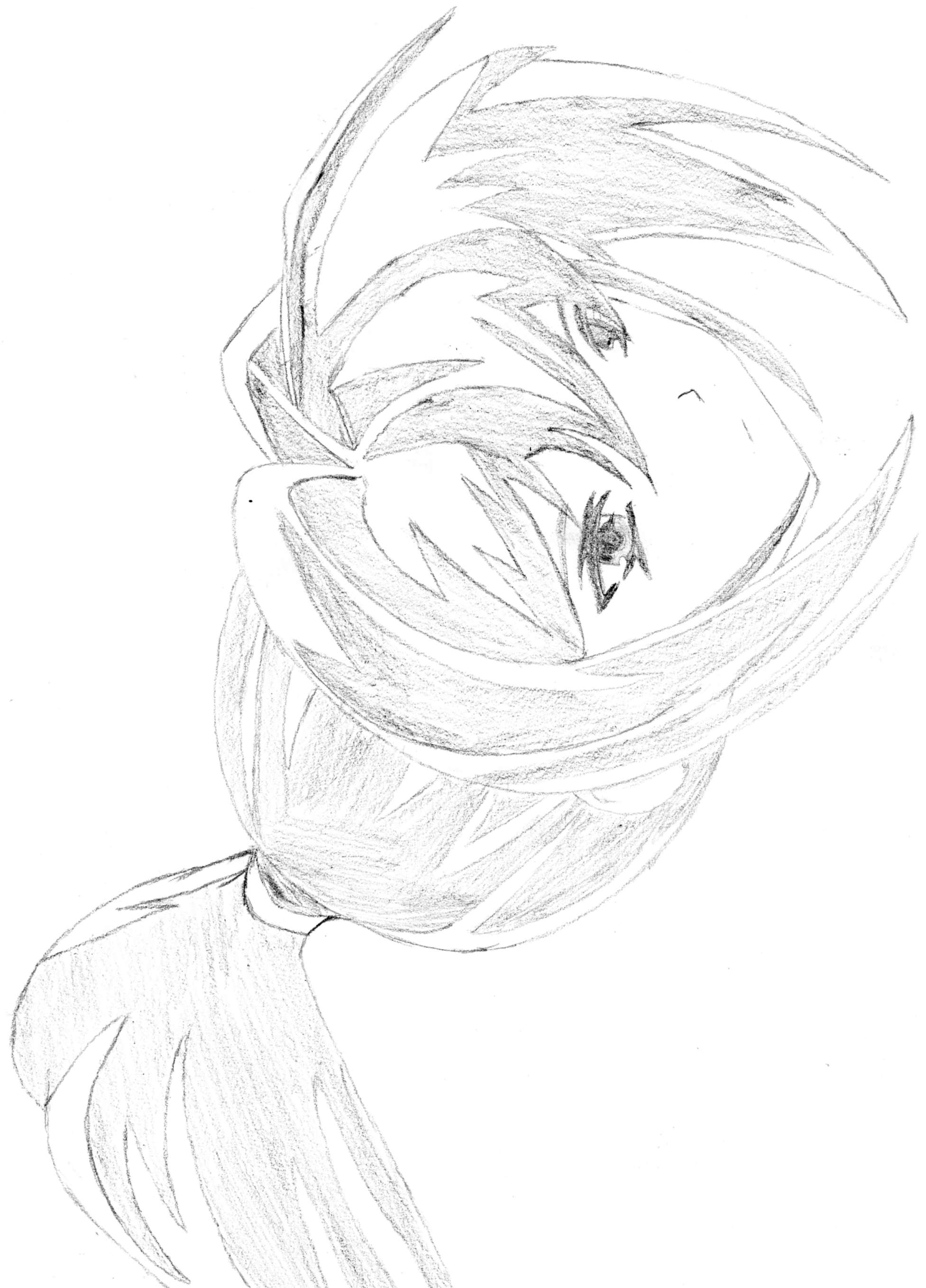 hayase mitsuki, kimi ga nozomu eien, absurdres, highres, self-upload, 00s, 1girl, bad anatomy, female focus, gdr-games, greyscale, monochrome, poorly drawn, solo