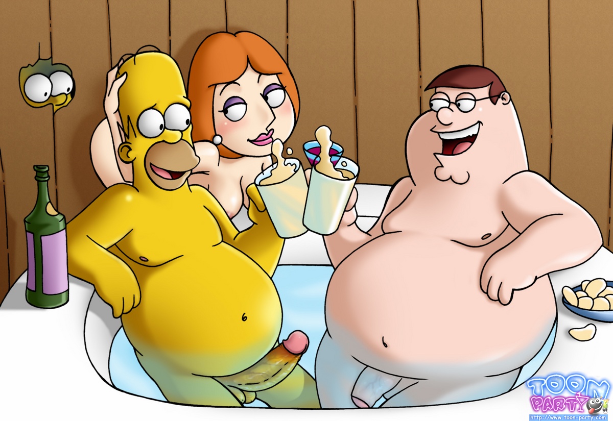 Rule34 – If it exists, there is porn of it / toon-party, homer simpson, lois griffin, peter griffin / 106481