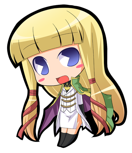 suntail, monica kruszewski, code geass, lowres, 00s, chibi, pac-man eyes, solo