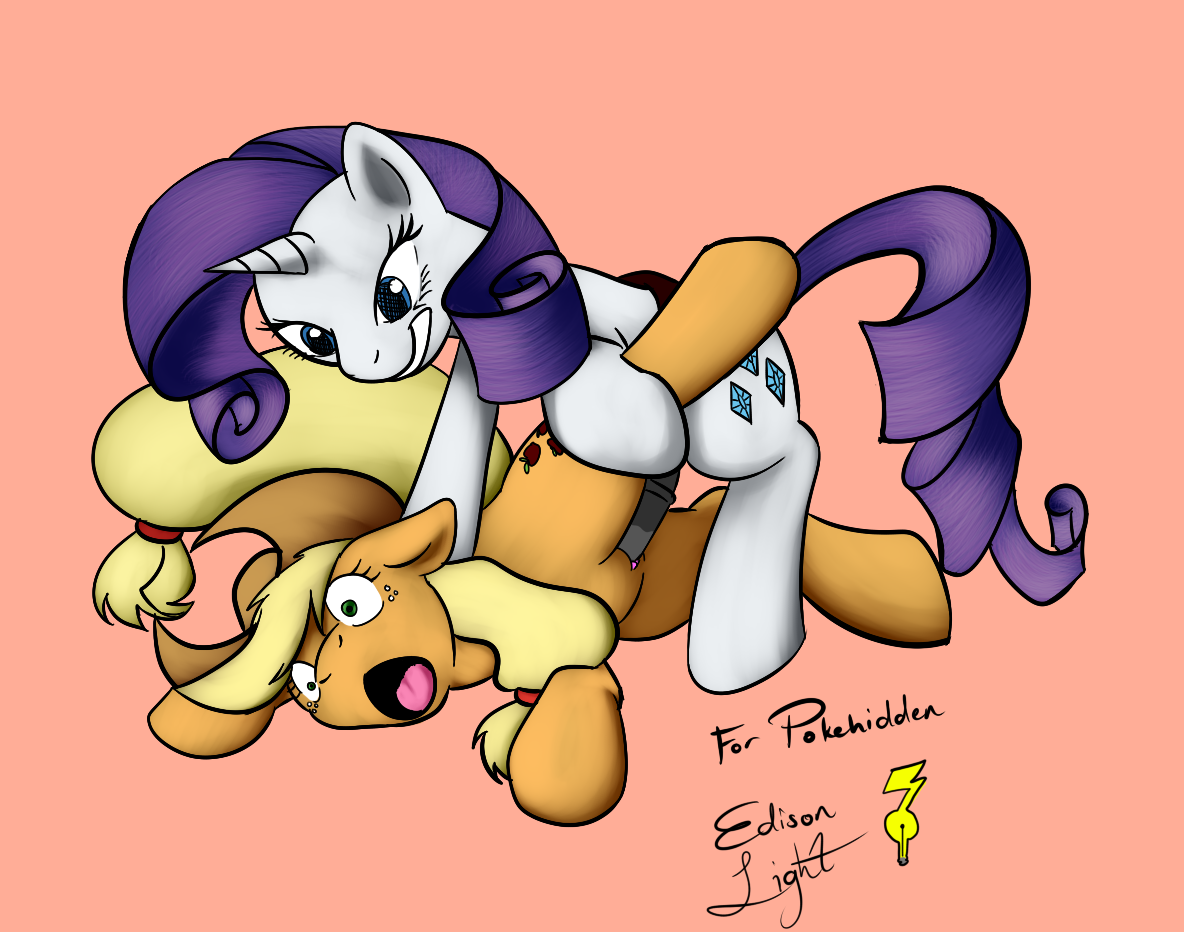 Rule34 – If it exists, there is porn of it / btbunny, applejack (mlp), rarity (mlp) / 106912