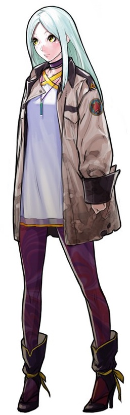 hiroaki (kof), isabella (advance wars), advance wars, advance wars: days of ruin, nintendo, uniform, long image, official art, tall image, 1girl, aqua hair, boots, breasts, female focus, high heels, jacket, long hair, pantyhose, shoes, simple background, solo, yellow eyes