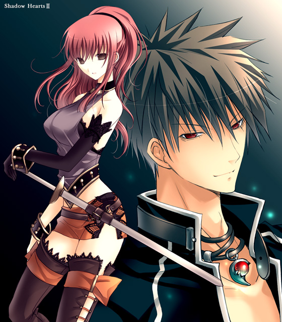 vanilla (artist), vanilla (nicolla), karin koenig, yuri hyuga, shadow hearts, shadow hearts ii, sword, weapon