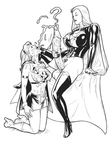 highheeledjill, supergirl, lowres, tagme, boots, cum, futa with female, futanari, monochrome, thigh boots, thighhighs