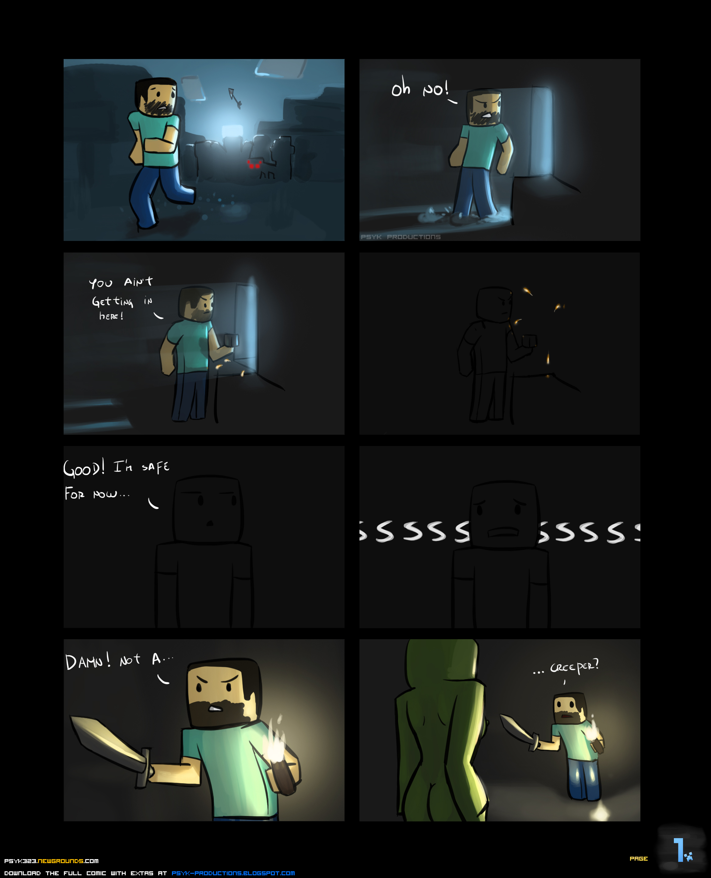 Rule34 – If it exists, there is porn of it / psyk323, creeper, steve (minecraft) / 107740