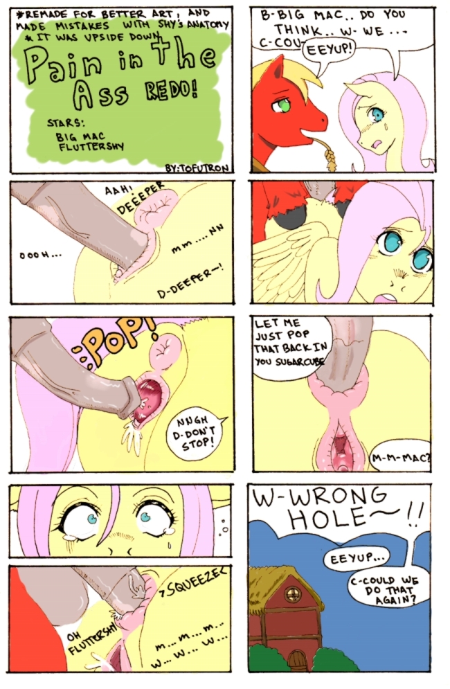 Rule34 – If it exists, there is porn of it / tofutron, big macintosh, fluttershy (mlp) / 107784