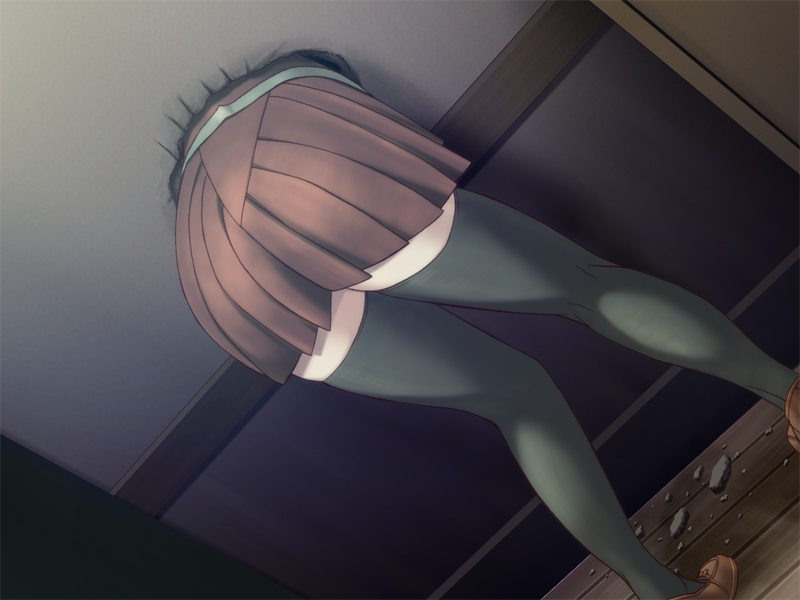 mitsuya (iron), yuumei sakai wo koto ni suru, character request, 1girl, ass, bent over, female focus, glory hole, hole, kneepits, legs, loafers, school uniform, serafuku, shoes, skirt, solo, stuck, thighhighs, through wall