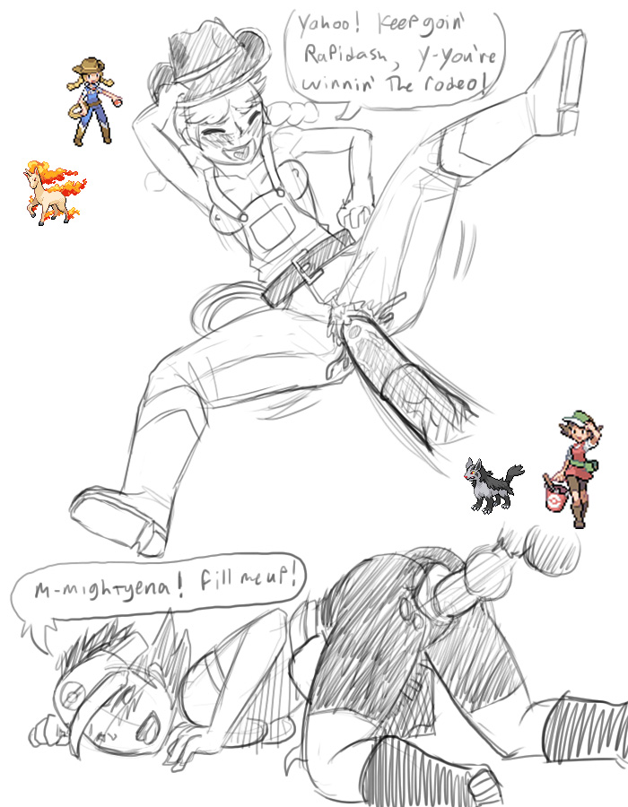 Rule34 – If it exists, there is porn of it / illuminatii, mightyena, pokemon breeder (pokemon), rapidash / 108143