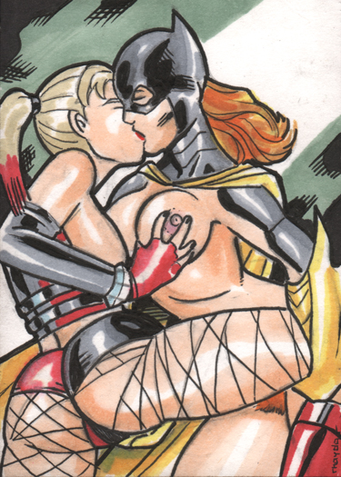 Rule34 – If it exists, there is porn of it / rhaydar, barbara gordon, batgirl, harley quinn / 108504