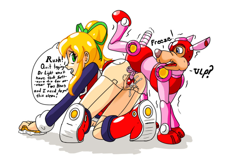 Rule34 – If it exists, there is porn of it / jim sugomi, roll, rush (mega man) / 108582